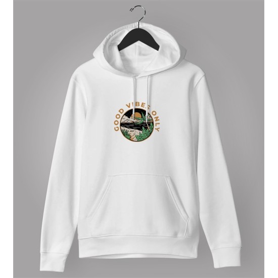 ΦΟΥΤΕΡ ΜΕ ΚΟΥΚΟΥΛΑ SNAKE WHITE GOOD VIBES ONLY