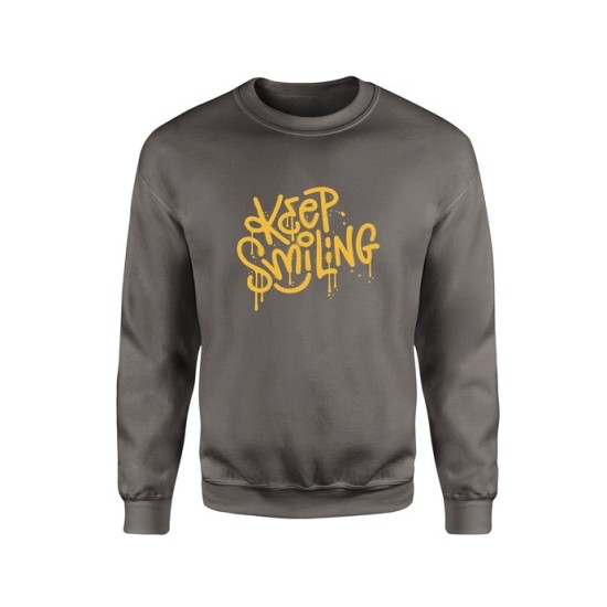 ΦΟΥΤΕΡ DARK GREY GHOST KEEP SMILING