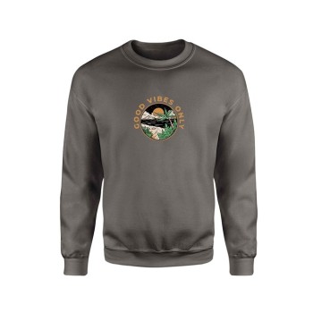 ΦΟΥΤΕΡ DARK GREY GHOST GOOD VIBES ONLY