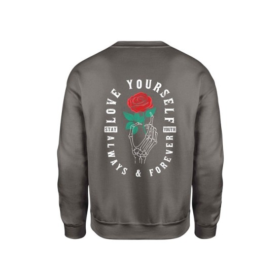 ΦΟΥΤΕΡ DARK GREY GHOST LOVE YOURSELF