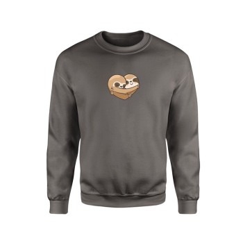 ΦΟΥΤΕΡ DARK GREY GHOST HEART ANIMALS