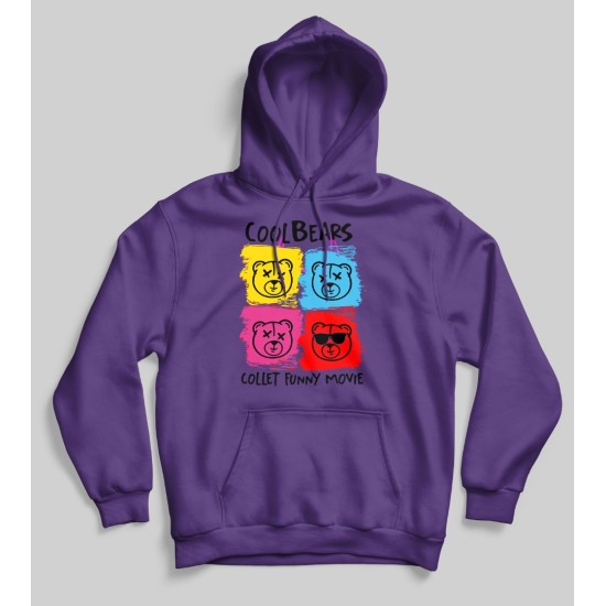 ΦΟΥΤΕΡ ΜΕ ΚΟΥΚΟΥΛΑ SNAKE PURPLE COOL BEARS