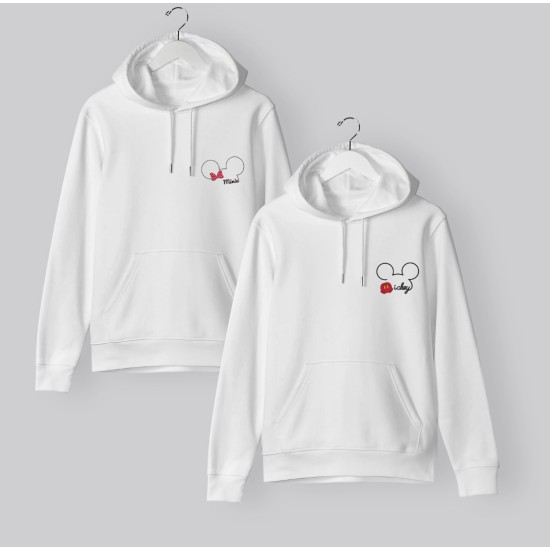 ΦΟΥΤΕΡ ΜΕ ΚΟΥΚΟΥΛΑ SNAKE WHITE MICKEY & MOUSE (2τμχ)