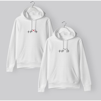 ΦΟΥΤΕΡ ΜΕ ΚΟΥΚΟΥΛΑ SNAKE WHITE MICKEY & MOUSE HEARTH (2τμχ)