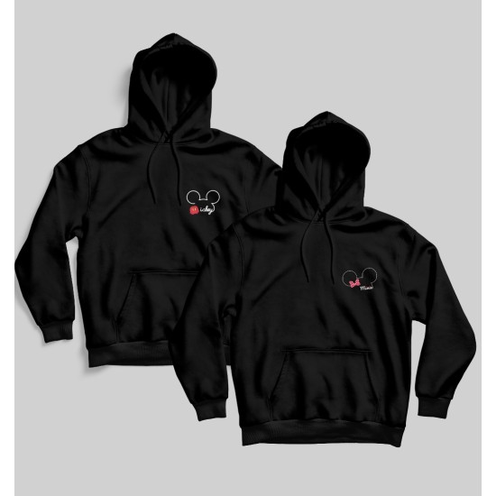 ΦΟΥΤΕΡ ΜΕ ΚΟΥΚΟΥΛΑ SNAKE BLACK MICKEY & MOUSE (2τμχ)