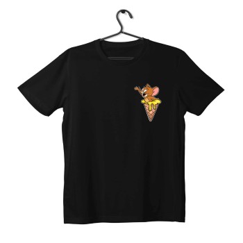 T-shirt Unisex Black Με Σταμπα Jerry ice cream 1