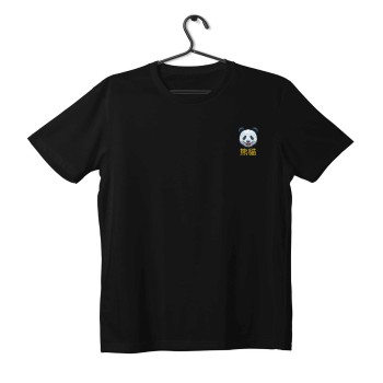 T-shirt Unisex Black Με Σταμπα Panda head