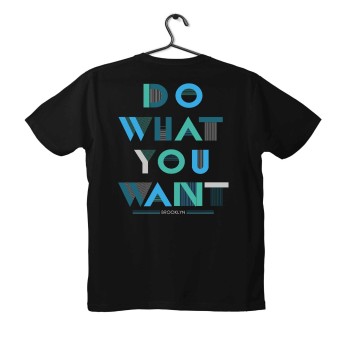 T-shirt Unisex Black Με Σχέδιο Do What You Want