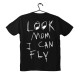 T-shirt Unisex Black Με Σχέδιο Look Mom