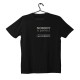 T-shirt Unisex Black Με Σχέδιο Nobody Is Perfect