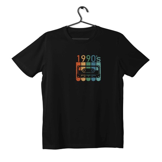 T-shirt Unisex Black Με Σχέδιο 1990s