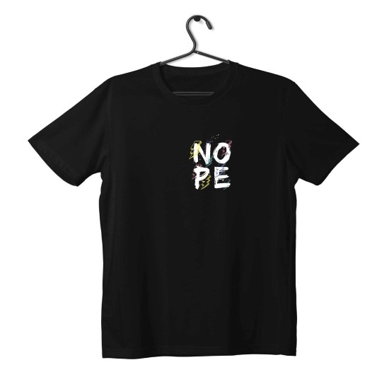 T-shirt Unisex Black Με Σχέδιο No Pe