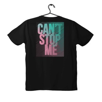 T-shirt Unisex Black Με Σχέδιο Stop Me