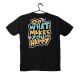 T-shirt Unisex Black Με Σχέδιο Do What Makes You Happy