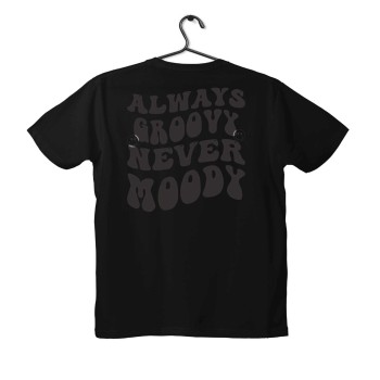 T-shirt Unisex Black Με Σχέδιο Always Grovy