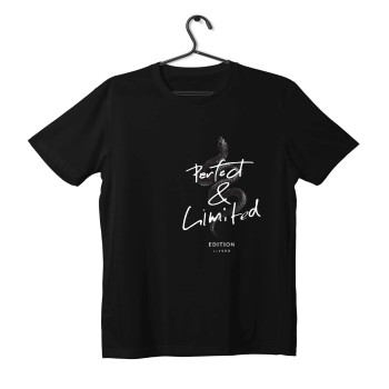 T-shirt Unisex Black Με Σχέδιο Perfect Limited