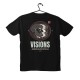 T-shirt Unisex Black Με Σχέδιο Visions