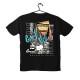 T-shirt Unisex Black Με Σχέδιο Great life