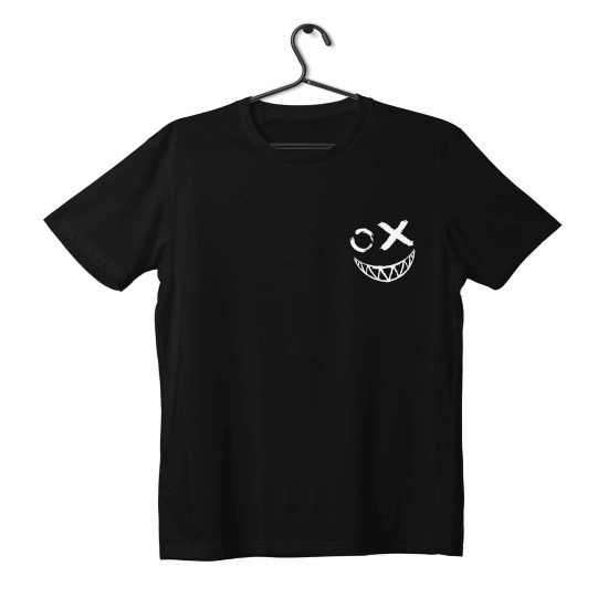 T-shirt Unisex Black Με Σχέδιο OX