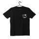 T-shirt Unisex Black Με Σχέδιο OX