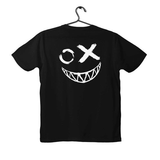 T-shirt Unisex Black Με Σχέδιο OX