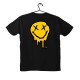 T-shirt Unisex Black Με Σχέδιο Melting smile