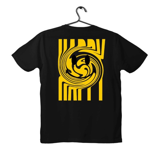 T-shirt Unisex Black Με Σχέδιο Party