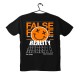 T-shirt Unisex Black Με Σχέδιο False Face