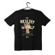 T-shirt Unisex Black Με Σχέδιο Reality is only