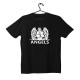 T-shirt Unisex Black Με Σχέδιο Angels