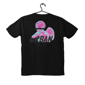 T-shirt Unisex Black Με Σχέδιο Urban