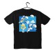 T-shirt Unisex Black Με Σχέδιο Smurfs