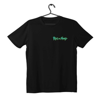 T-shirt Unisex Black Με Σχέδιο Rick and Morty