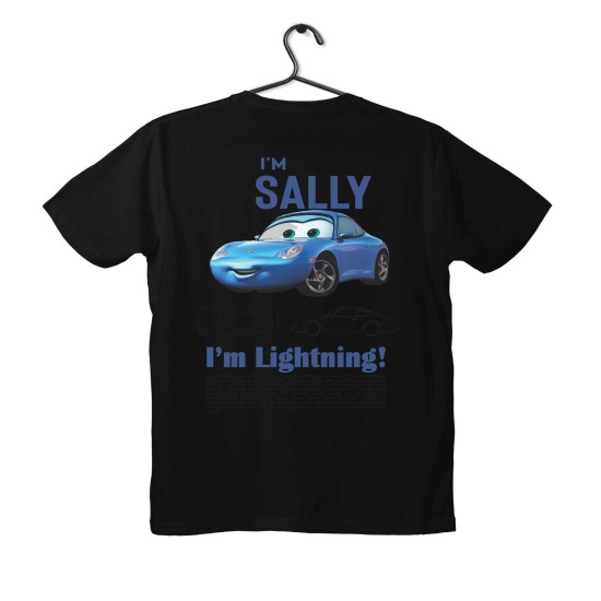 T-shirt Unisex Black Με Σχέδιο Sally