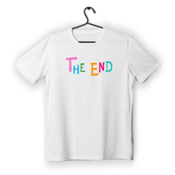 T-shirt Unisex White Με Σχέδιο The end