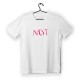 T-shirt Unisex White Με Σχέδιο Sorry i m not perfect