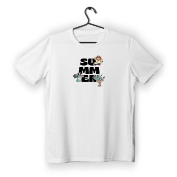 T-shirt Unisex White Με Σχέδιο Summer 3