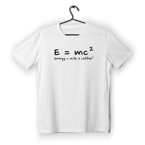 T-shirt Unisex White Με Σχέδιο Energy milk