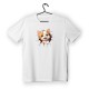 T-shirt Unisex White Με Σταμπα Mini cat