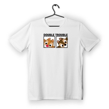 T-shirt Unisex White Με Σταμπα Little squirrels