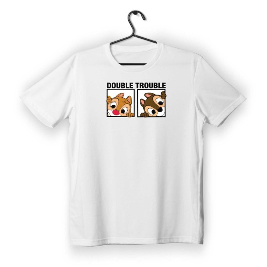 T-shirt Unisex White Με Σταμπα Little squirrels