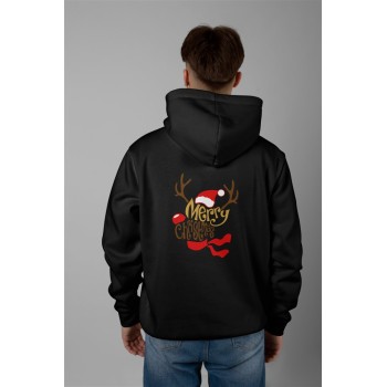 ΦΟΥΤΕΡ ΜΕ ΚΟΥΚΟΥΛΑ SNAKE BLACK MERRY CHRISTMAS 1 BACK