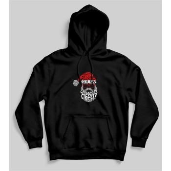 ΦΟΥΤΕΡ ΜΕ ΚΟΥΚΟΥΛΑ SNAKE BLACK MERRY CHRISTMAS RED GLASES