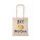 Τσάντα αγοράς ( NATURAL) με μακριά χερούλια BEE POSITIVE