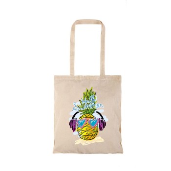 Τσάντα αγοράς ( NATURAL) με μακριά χερούλια HELLO SUMMER5