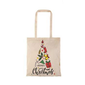 Τσάντα αγοράς ( NATURAL) με μακριά χερούλια  MERRY3