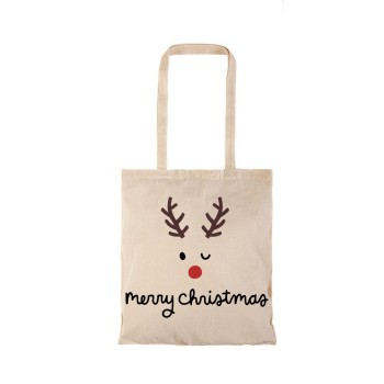 Τσάντα αγοράς ( NATURAL) με μακριά χερούλια  MERRY4