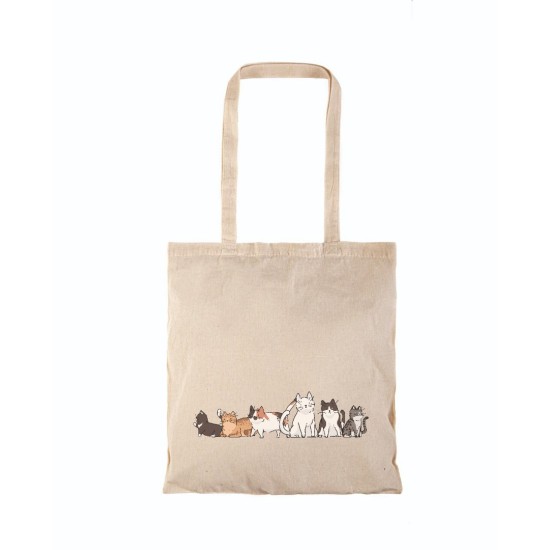 Τσάντα αγοράς ( NATURAL) με μακριά χερούλια CATSS