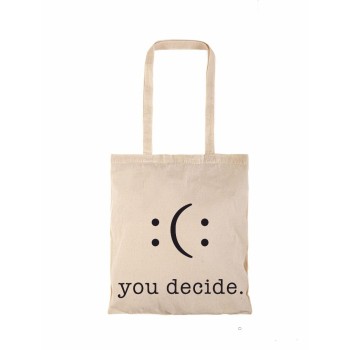 Τσάντα αγοράς ( NATURAL) με μακριά χερούλια YOU DESIDE