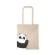 Τσάντα αγοράς ( NATURAL) με μακριά χερούλια  HELLO PANDA